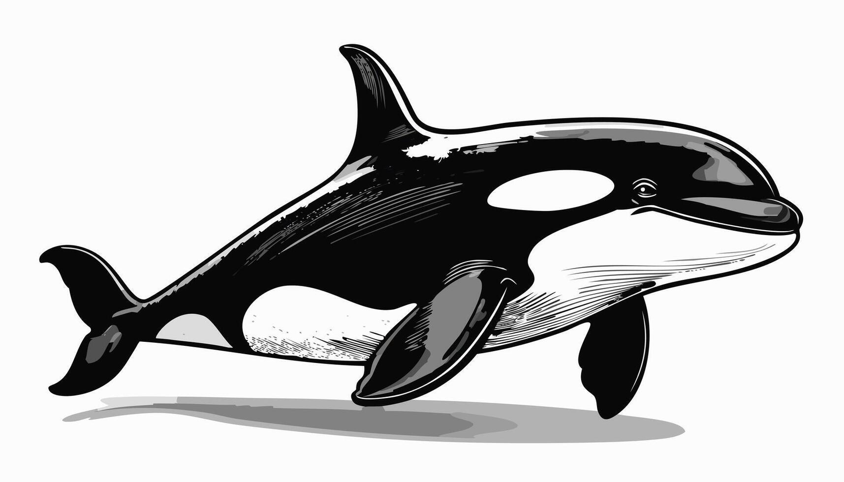 Orca Whale Fish Animal vector