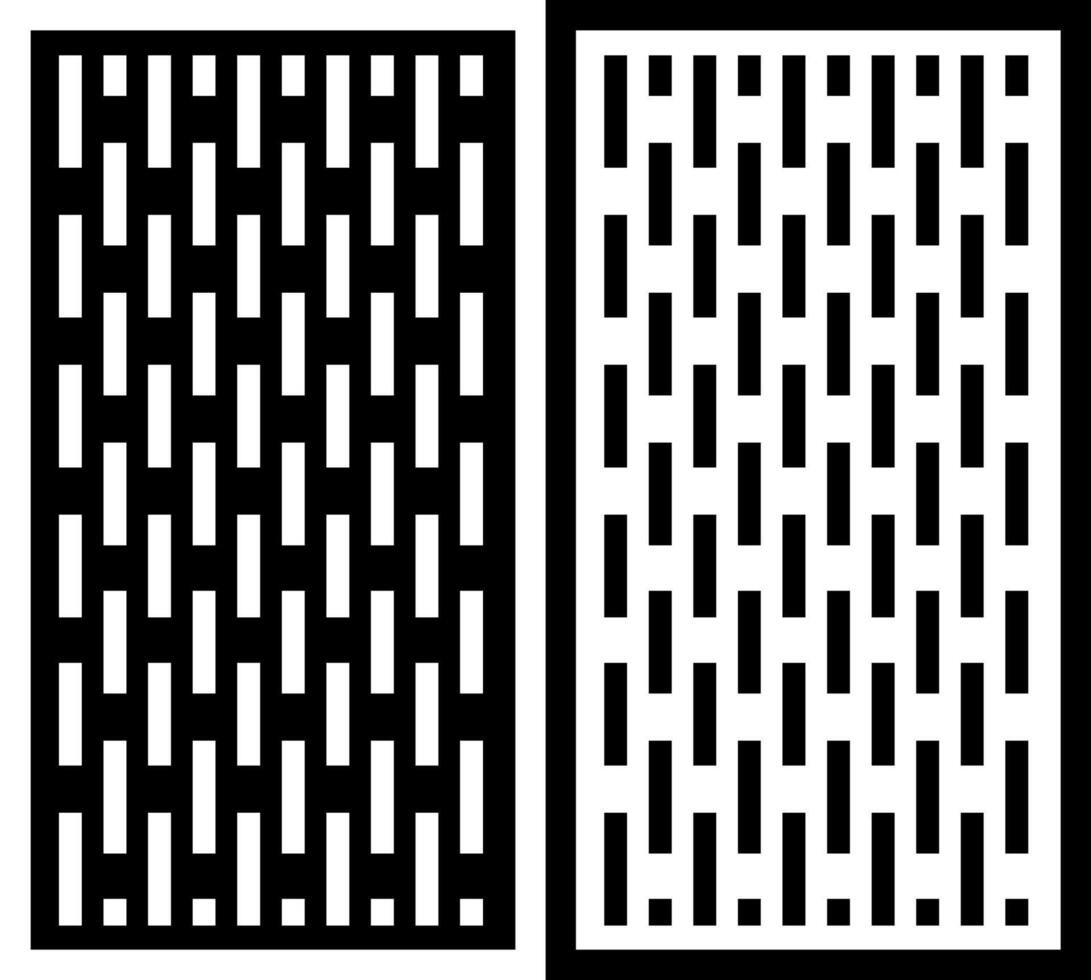 a black and white square with a white square in the middle vector