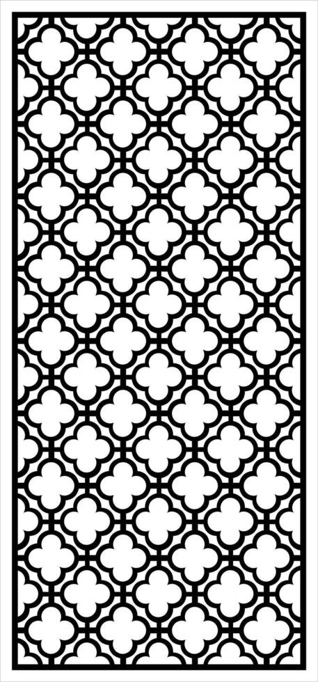 a black and white pattern with a black border vector