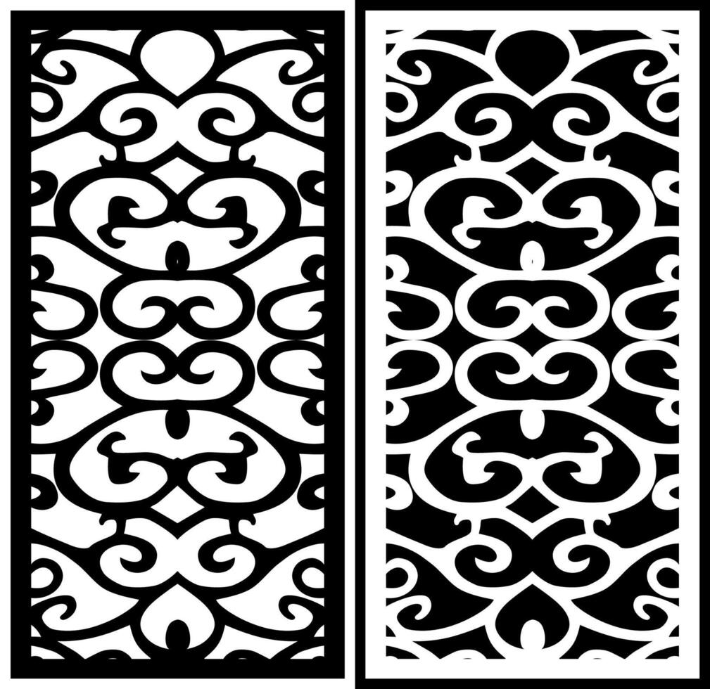 two black and white frames with a design that says the top . vector