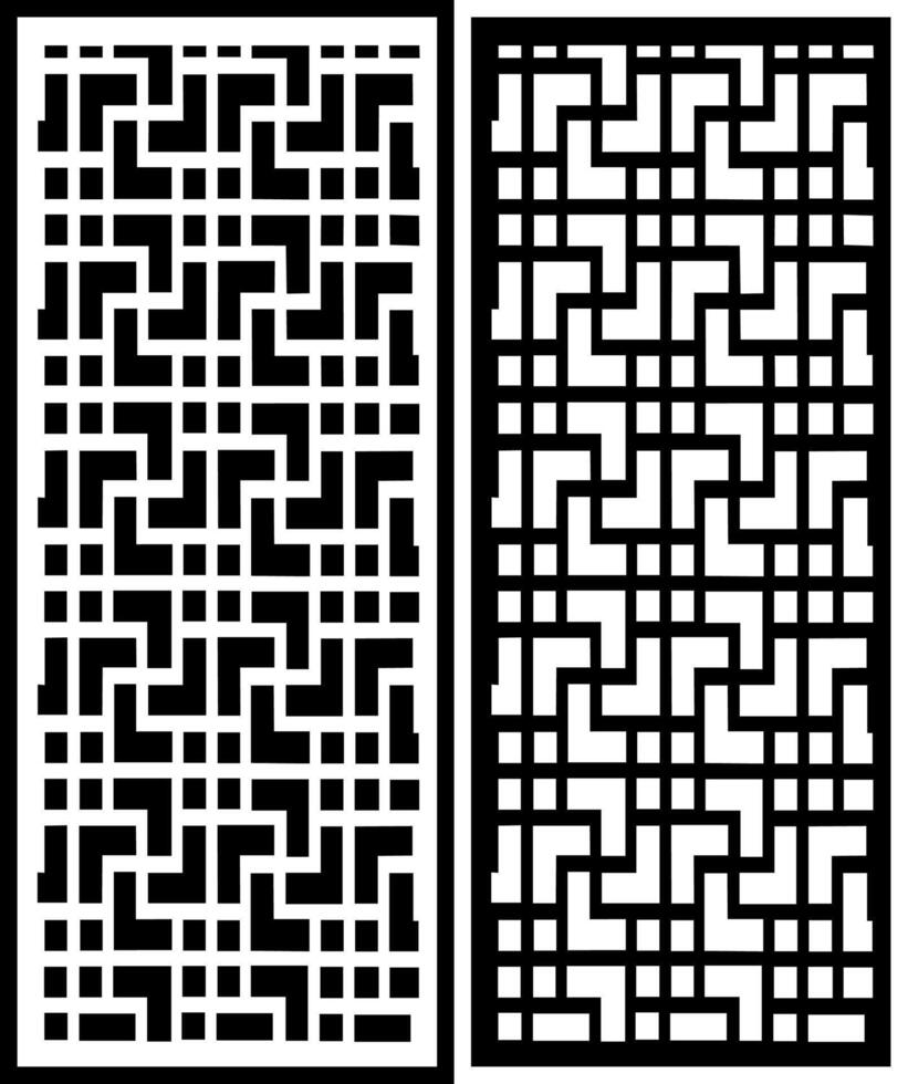 geometric ornaments regular and abstract line motifs vector
