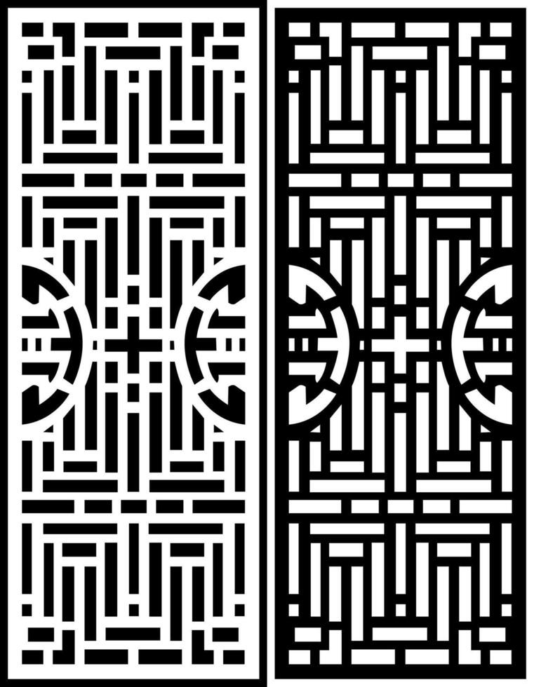 a black and white maze with a cross on the top vector