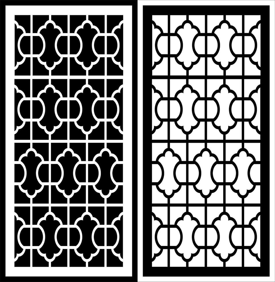 variegated ornamentation with black and white laser-cut flowers seamless pattern seamless pattern decorative screen panels vector