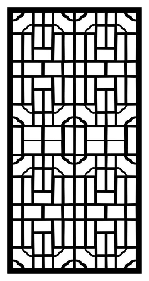 a black and white picture of a window with the number 2 on it vector