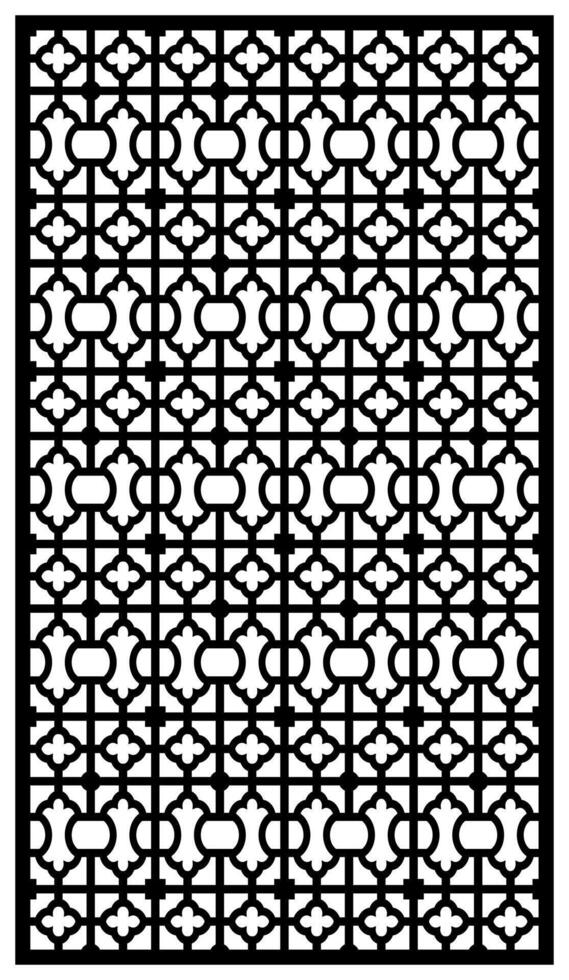 a black and white pattern of the design of a decorative design. vector