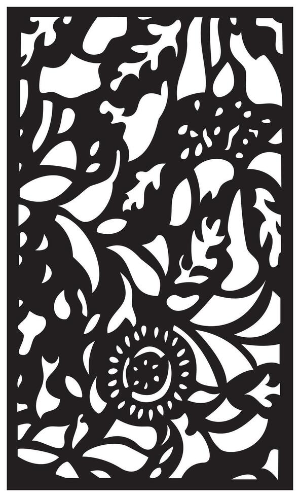 a black and white print of a black and white abstract painting. vector