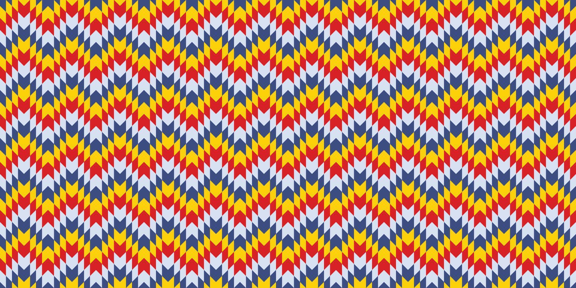 Geometric pattern design zigzag vector