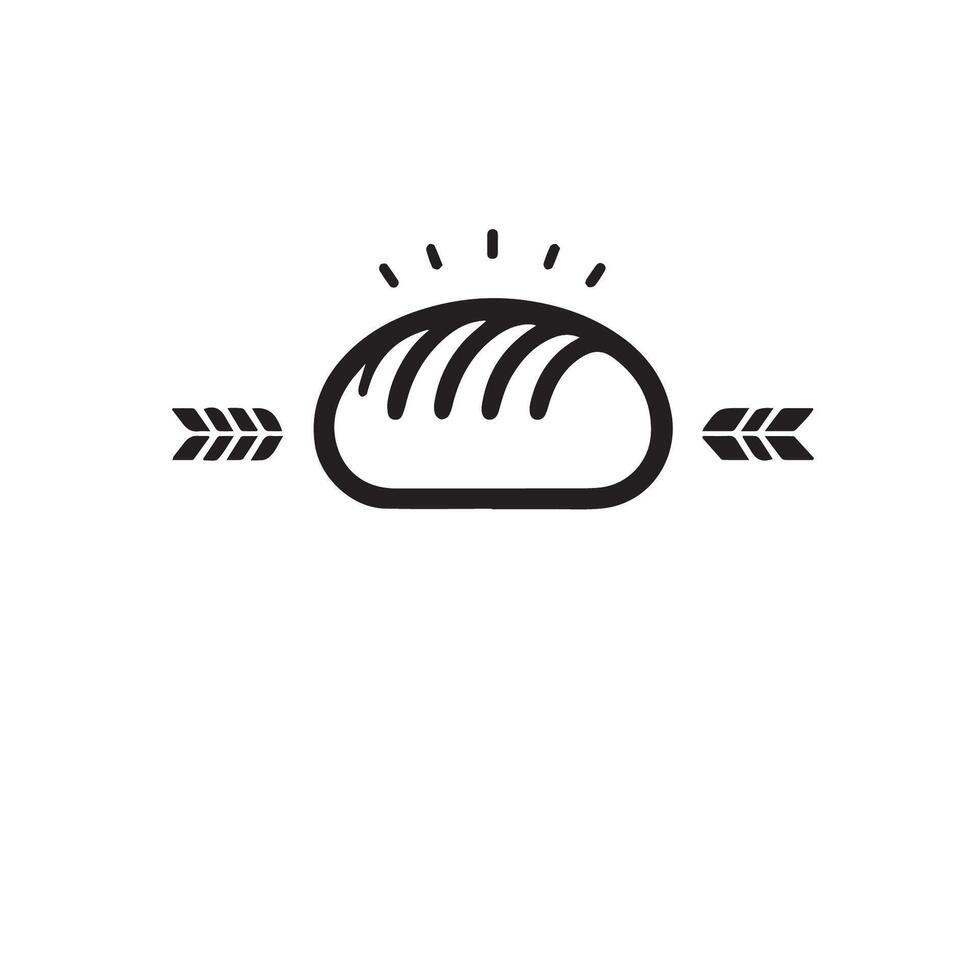 bakery logo icon outline element isolated vector