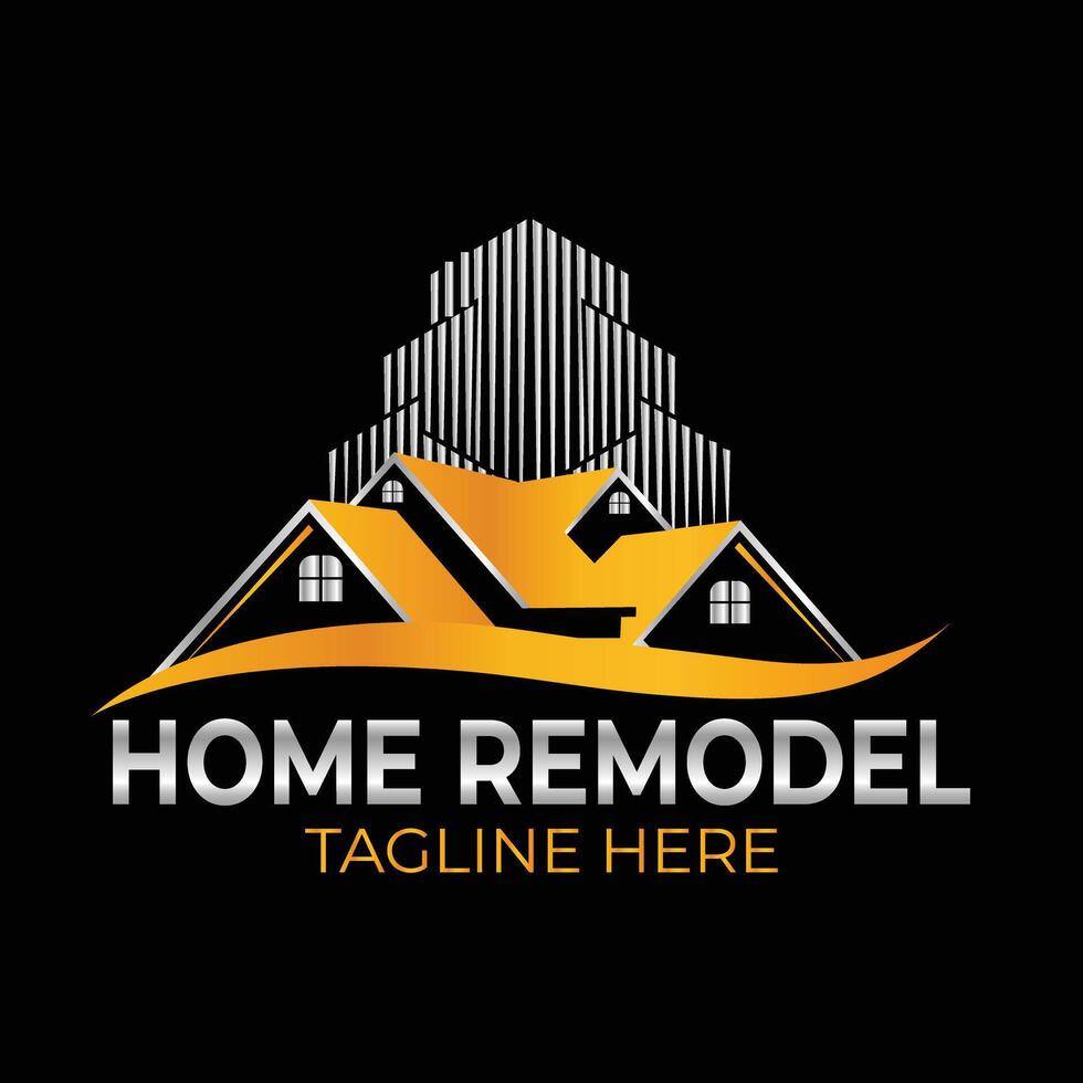 Handyman Service logo, home remodel logo, home repair logo vector