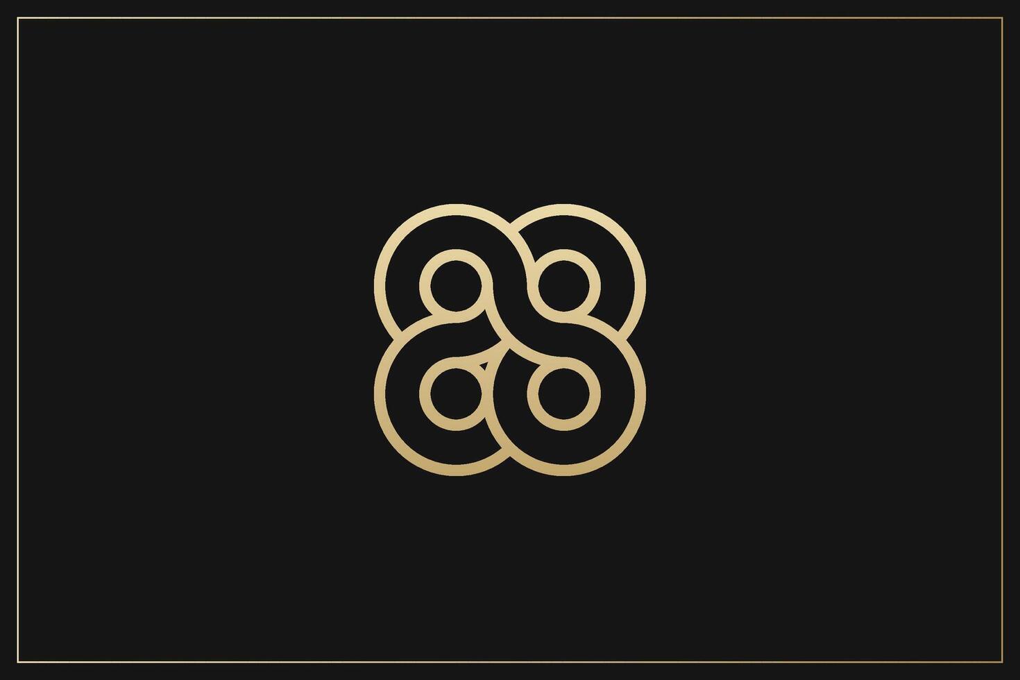 Infinite Loop Abstract Digital App Brand Logo vector