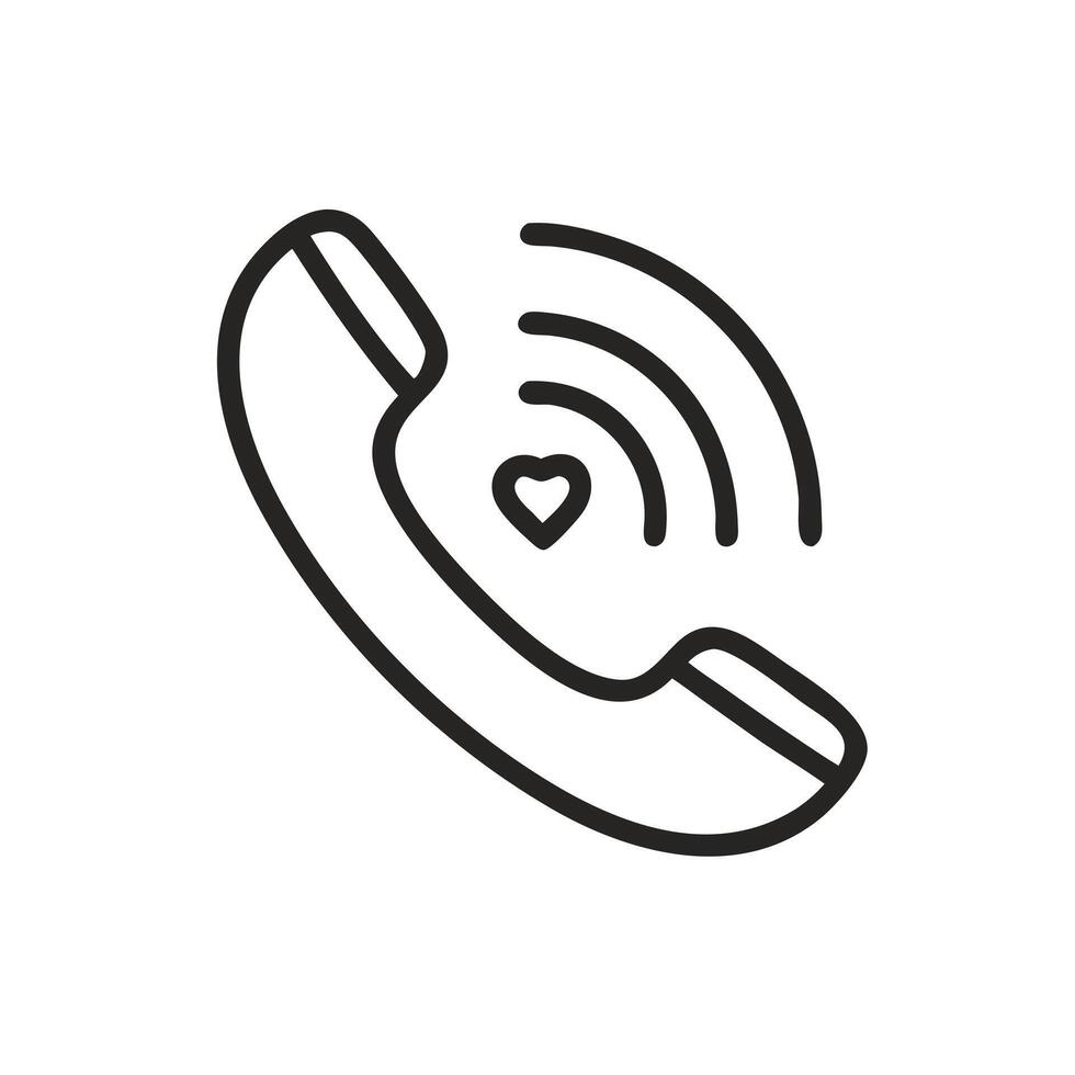 Phone call icon in flat style. Call illustration on white isolated background. Telephone business concept. vector