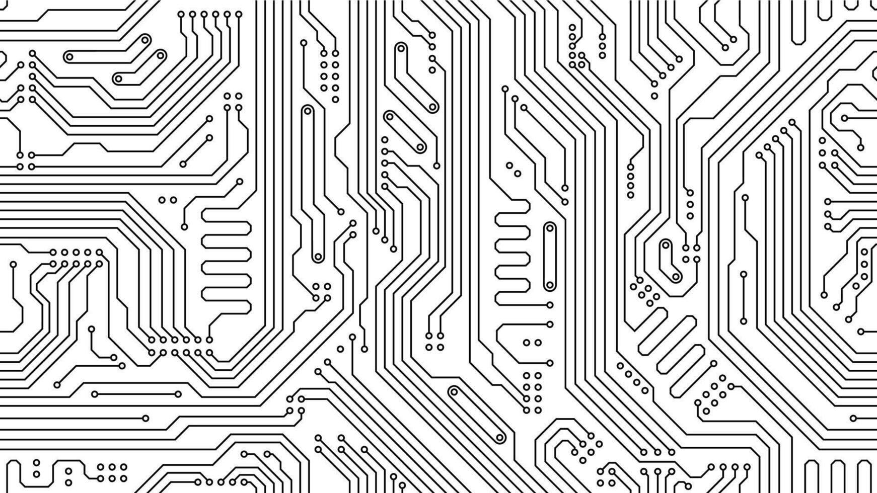 Motherboard pattern with computer circuit board vector
