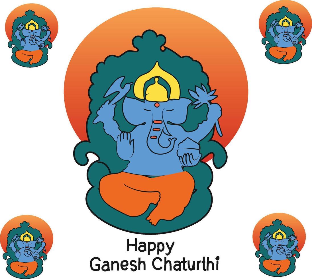Happy ganesh chaturthi vector