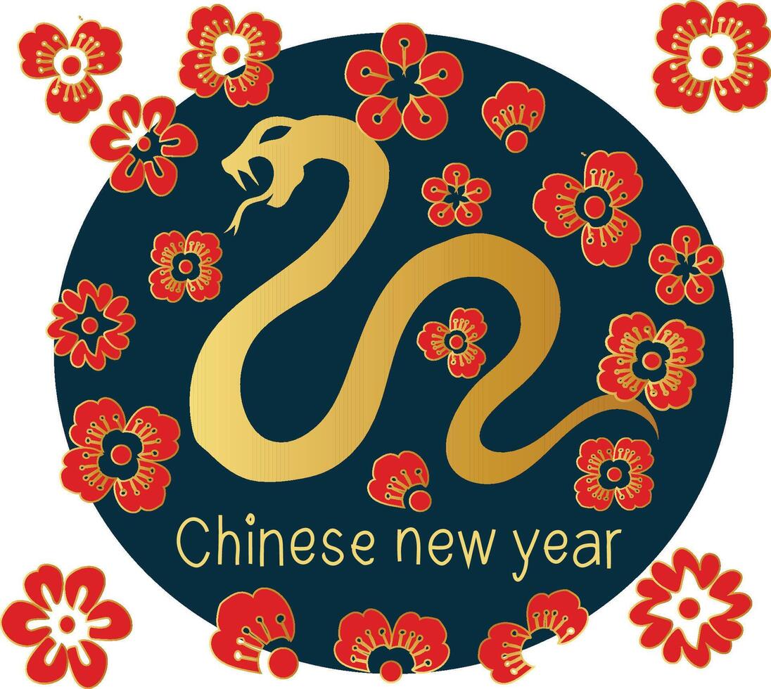 Year of the snake vector
