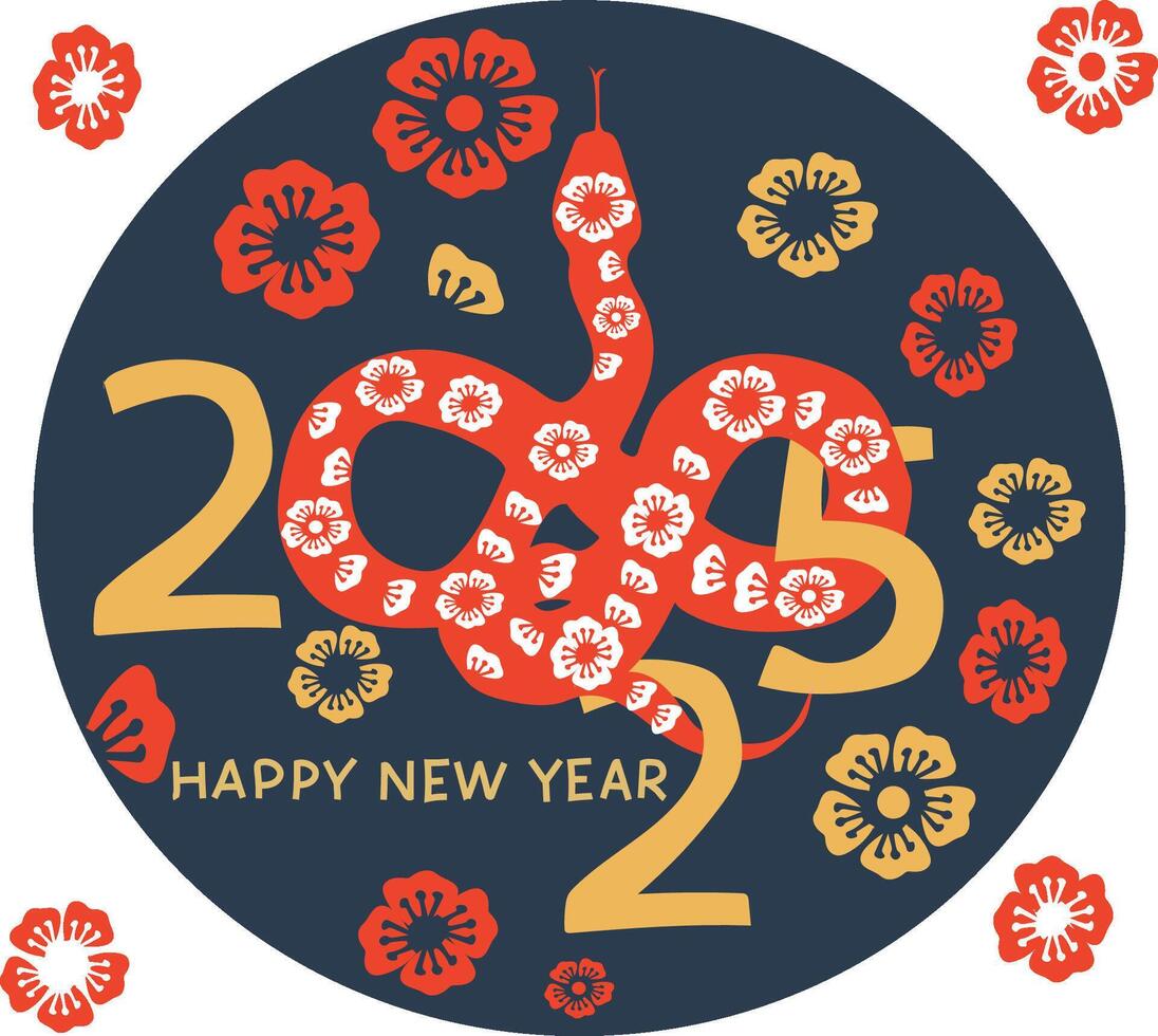year of the snake vector