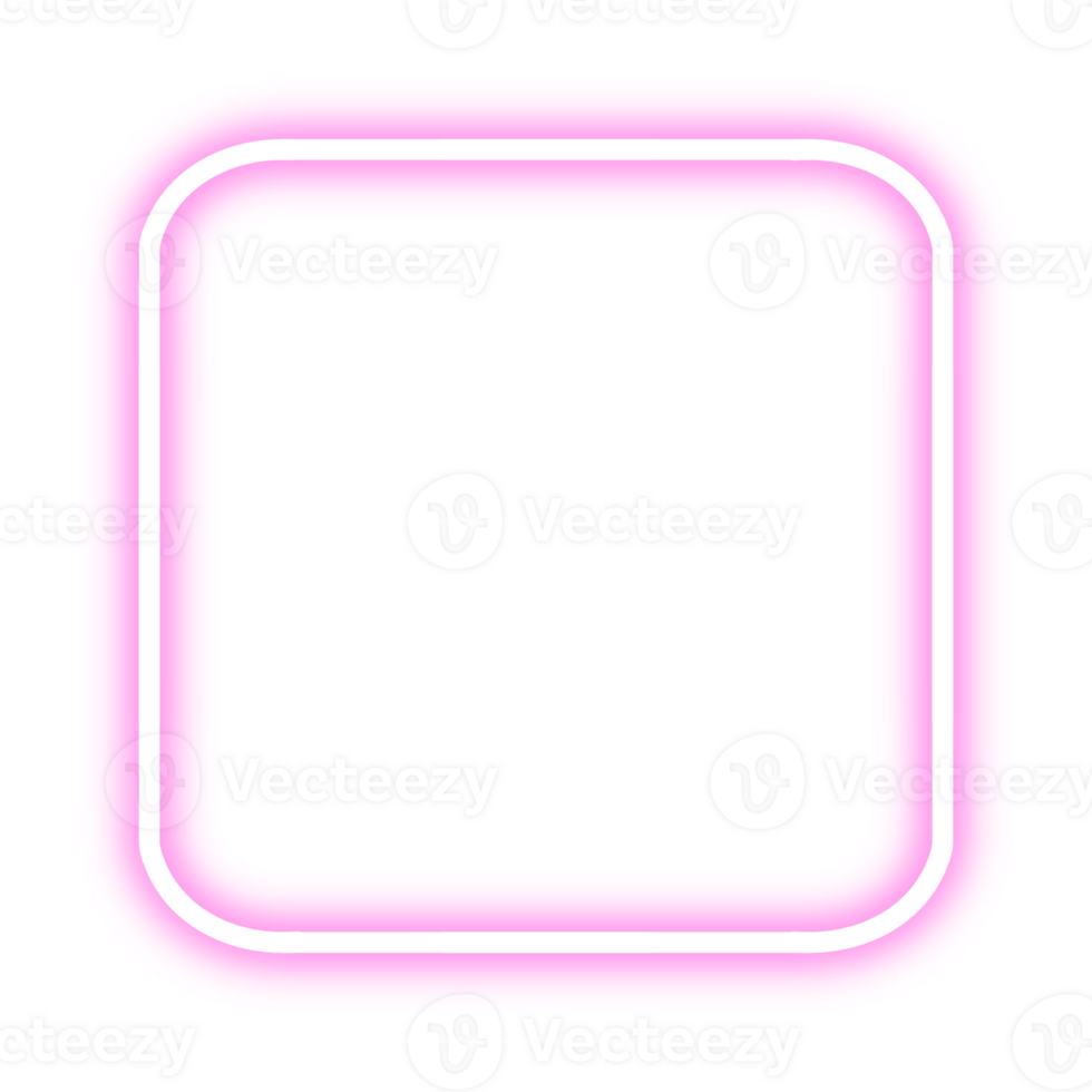 Neon Pink Square png