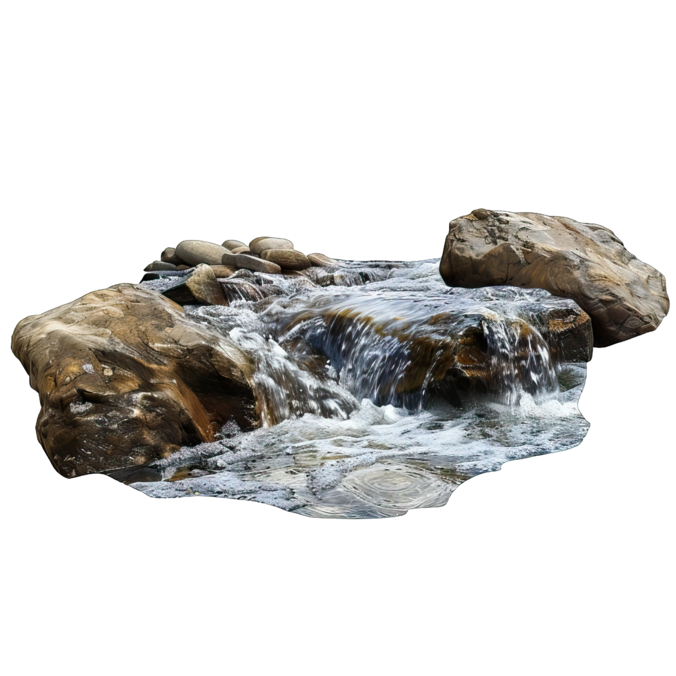 Waterfall 3d model png
