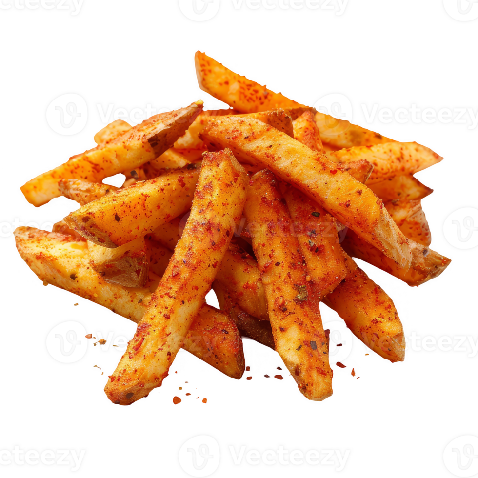 spicy french fries transparent background png