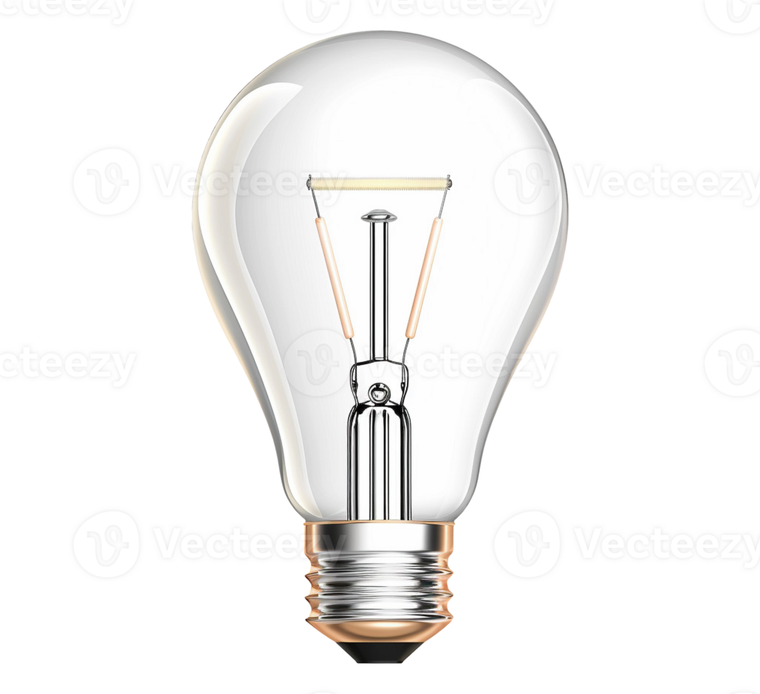 light bulb on transparent background png