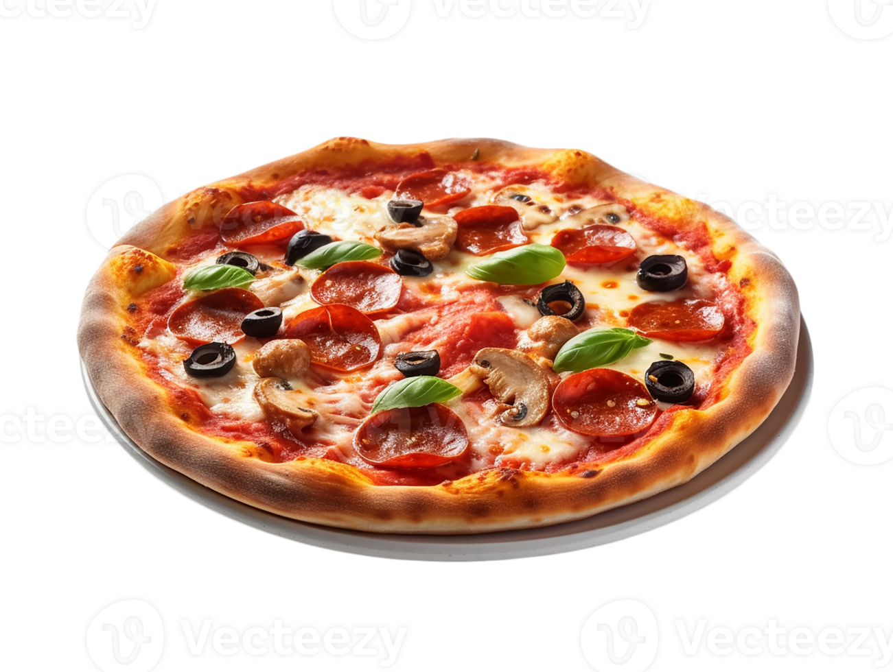 pizza food with mixed materials png