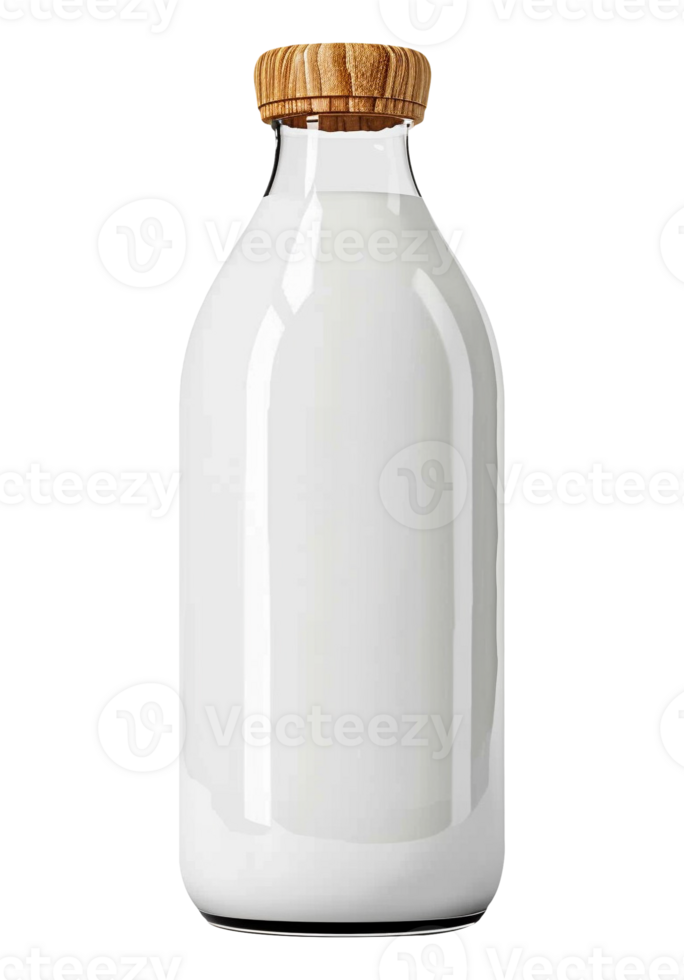 a bottle of cow milk on a transparent background png