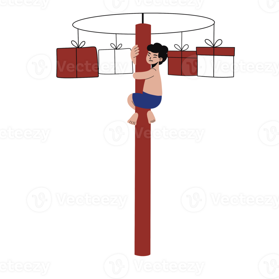climbing slippery pole competition png