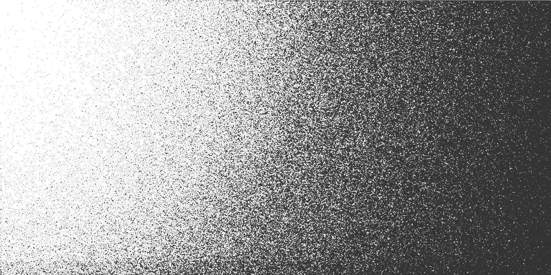 Grunge surface texture with noise, grain, dots. Abstract white black background with grungy gritty subtle black splatter, dust, sand. Haltone effect. Overlay template. vector