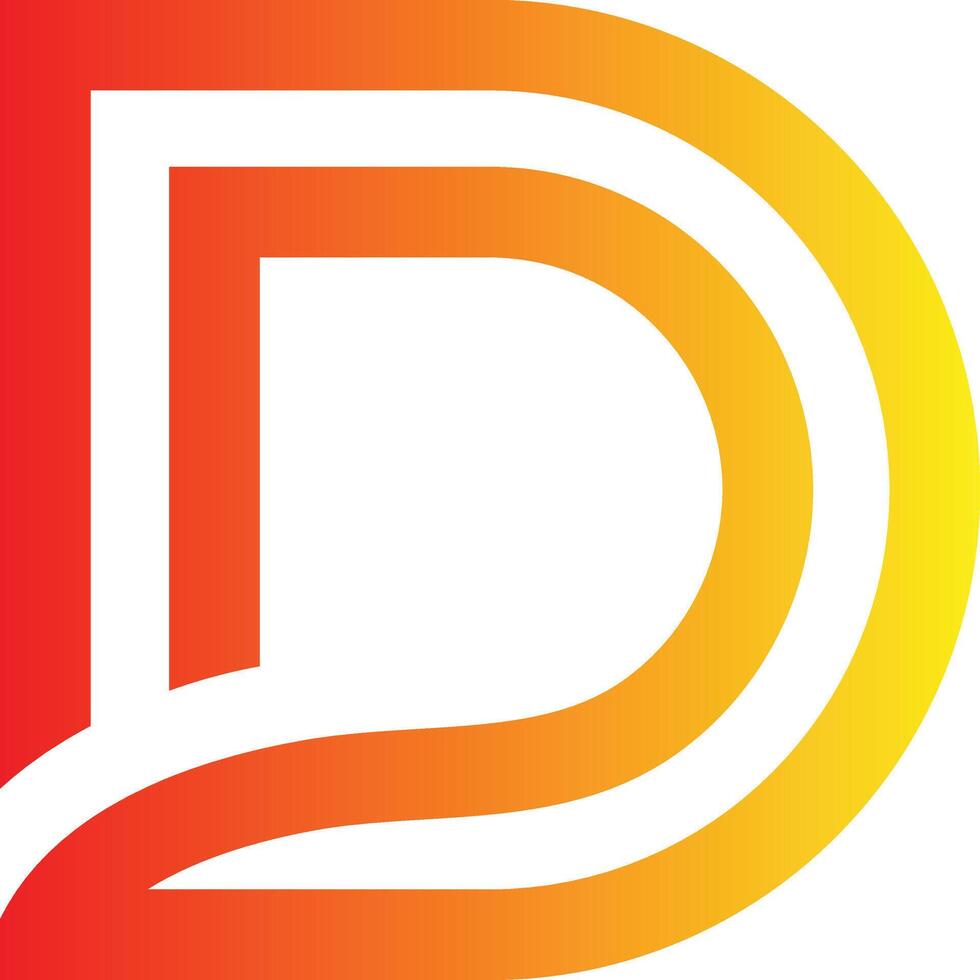 Letter D logo design for your brand vector