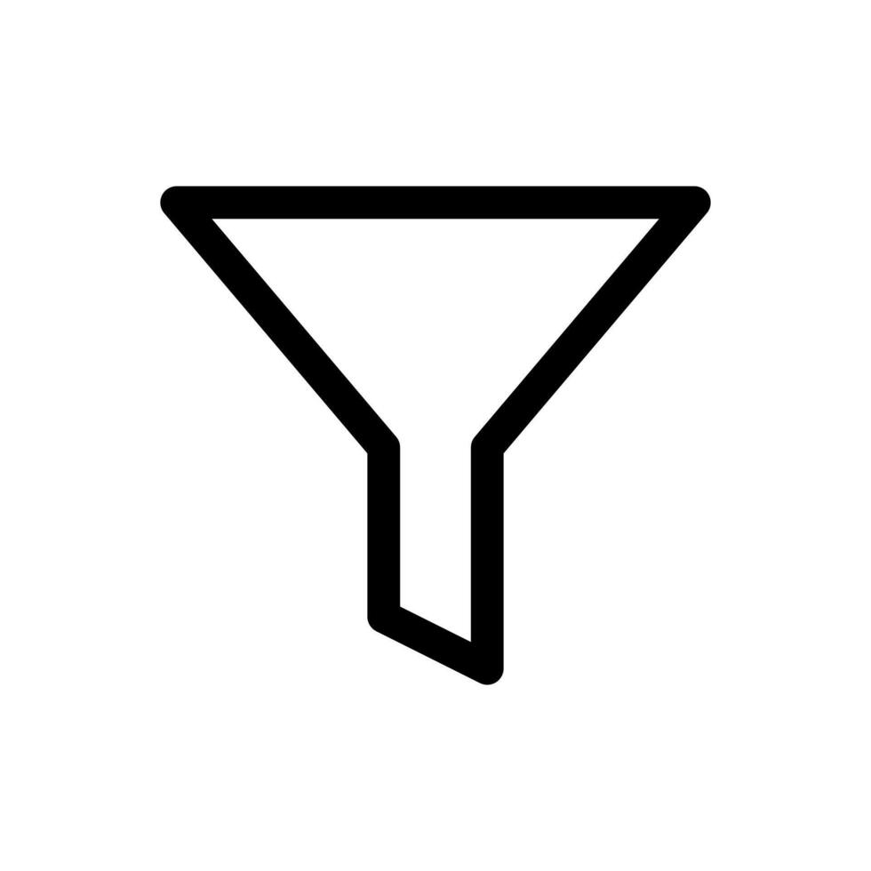 Filter icon, simple design vector