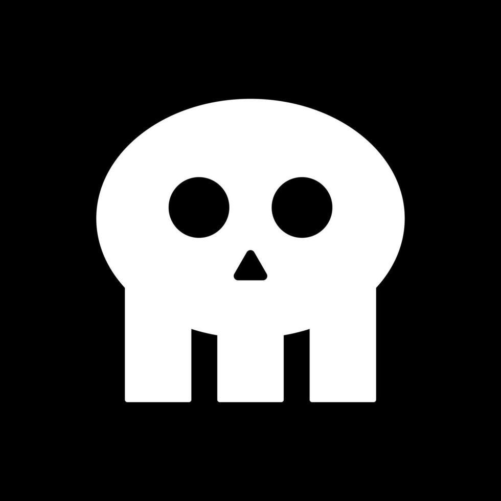 Funny skull icon vector