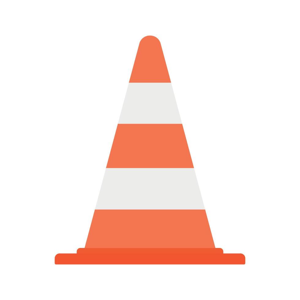Traffic cone icon vector