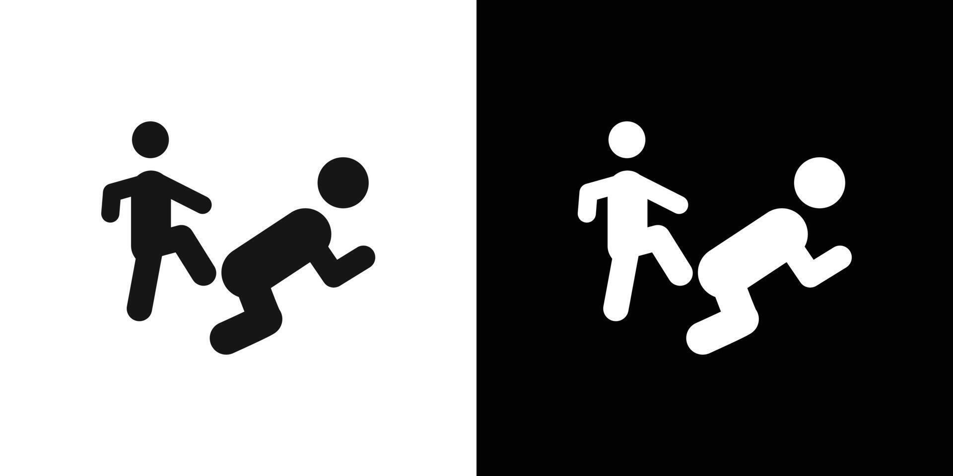 abandonment icon Flat fill set collection vector