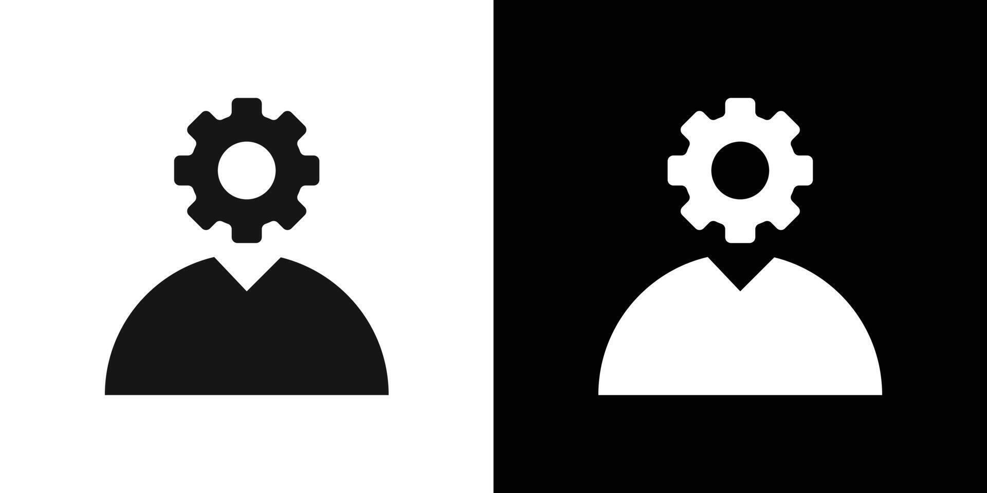 Administrator icon Flat fill set collection vector