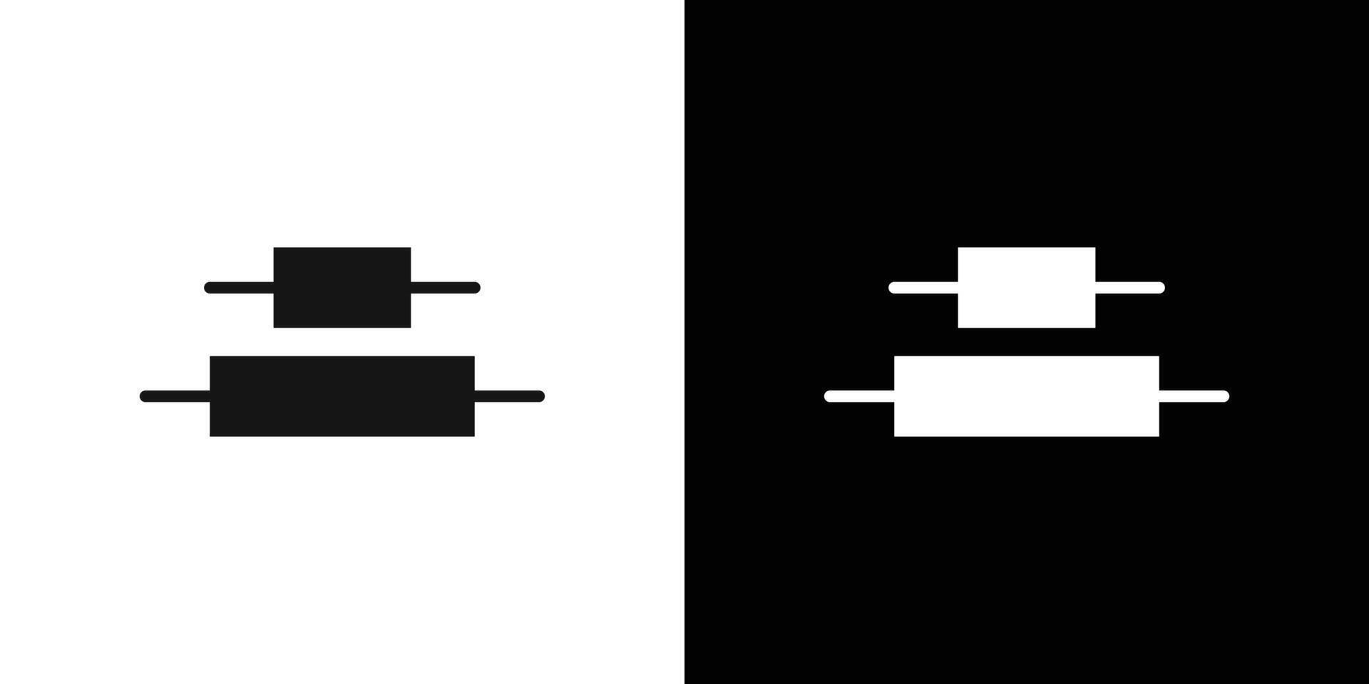 Alignment icon Flat fill set collection vector