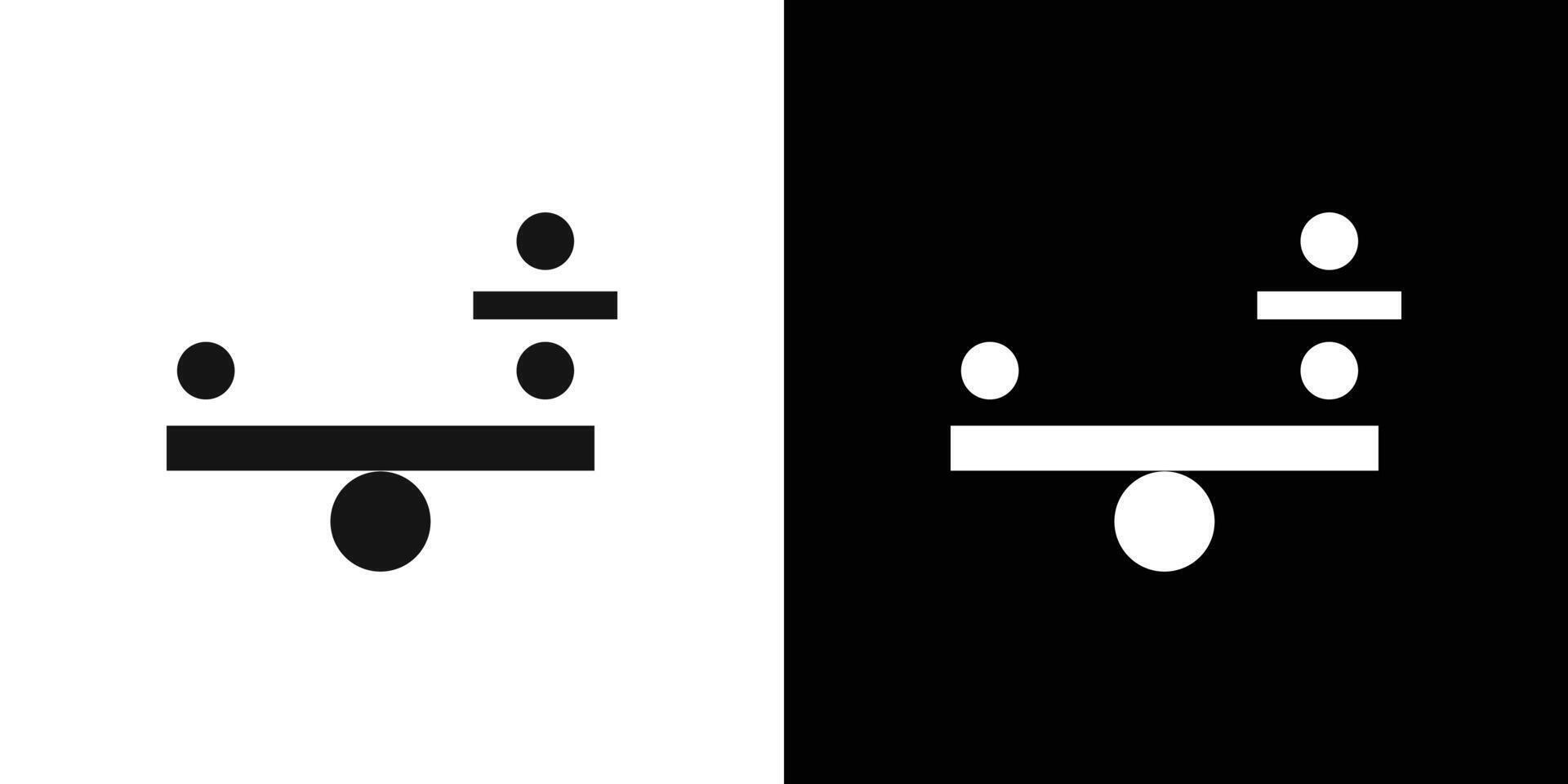 balancing icon Flat fill set collection vector