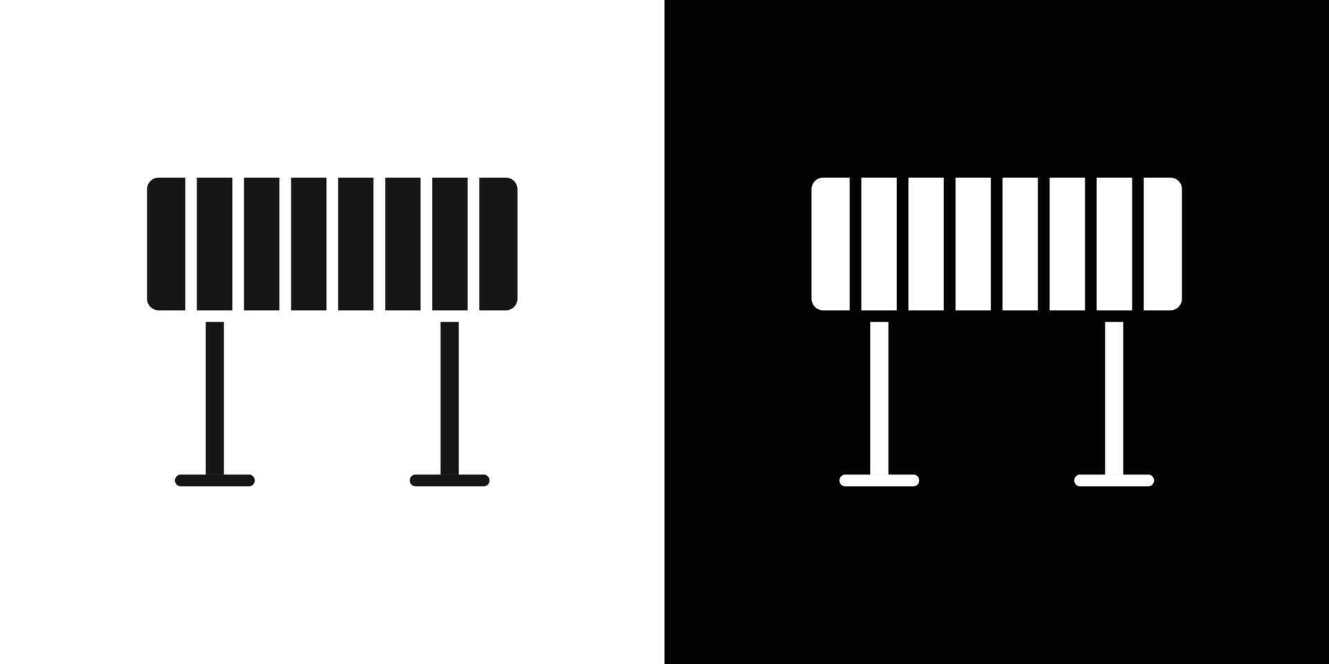 Barrier icon Flat fill set collection vector