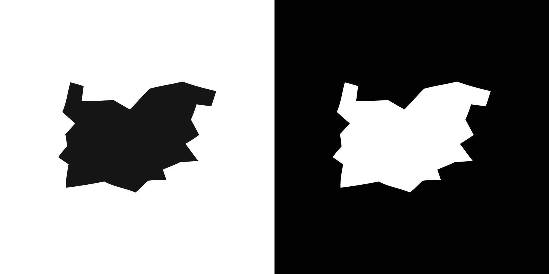 Bulgaria map icon Flat fill set collection vector
