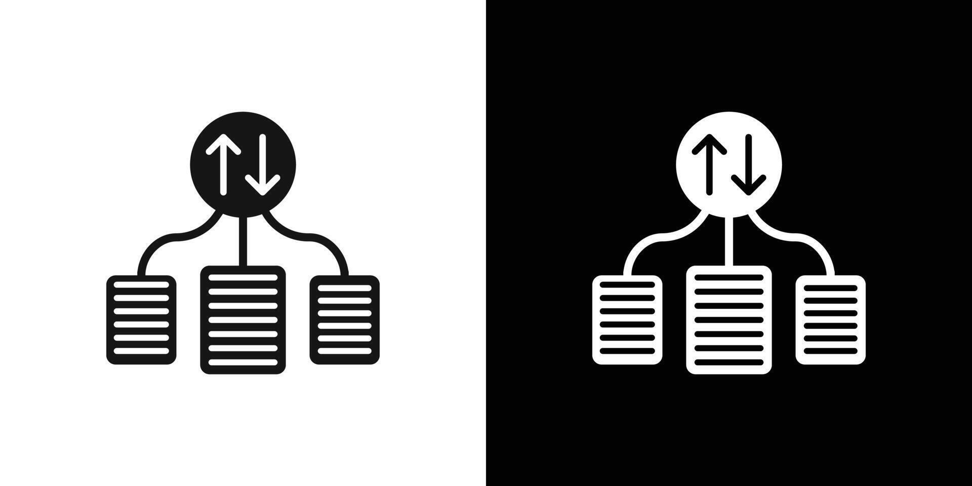case priority icon Flat fill set collection vector