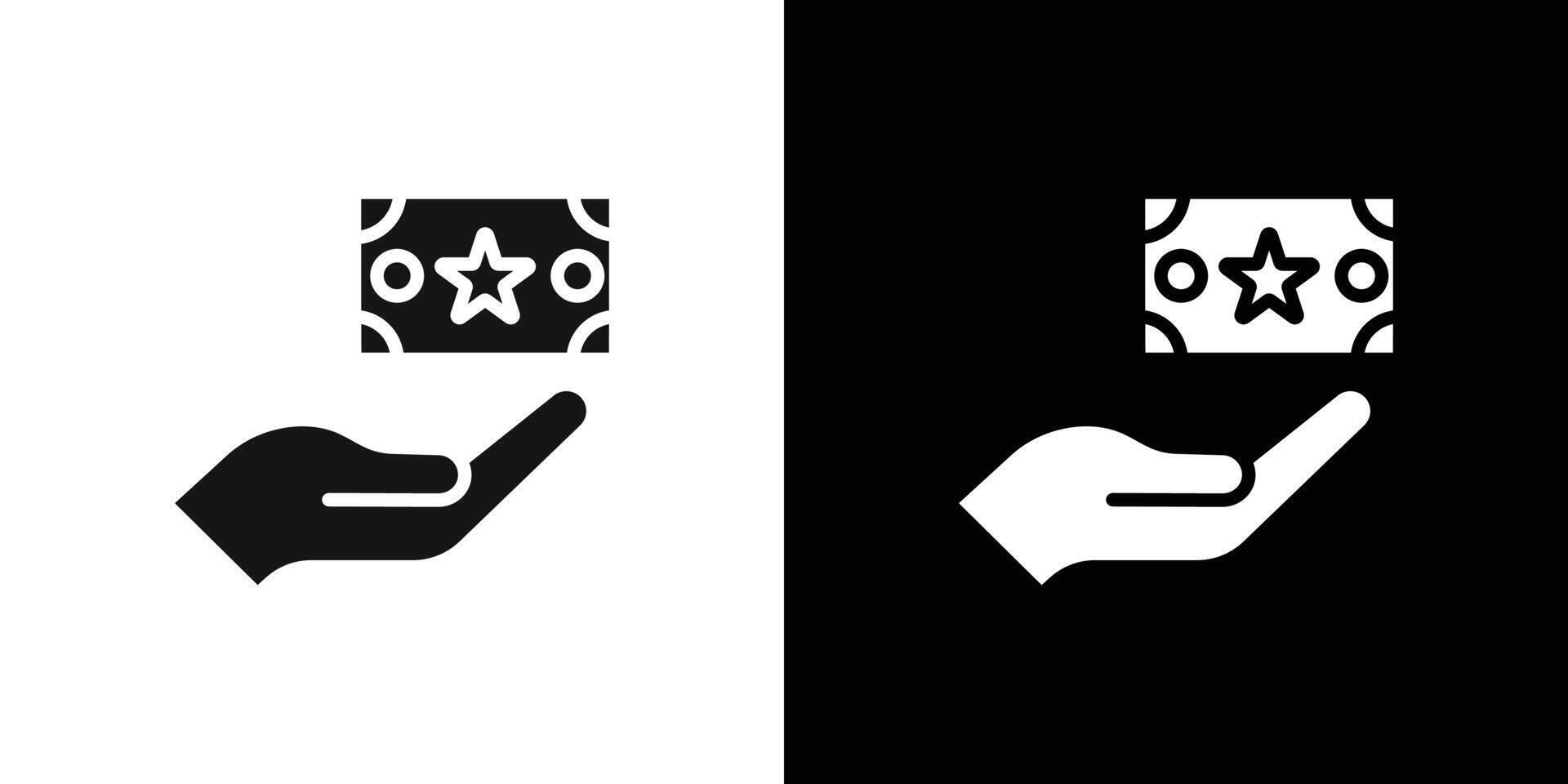 Cash bonus icon Flat fill set collection vector