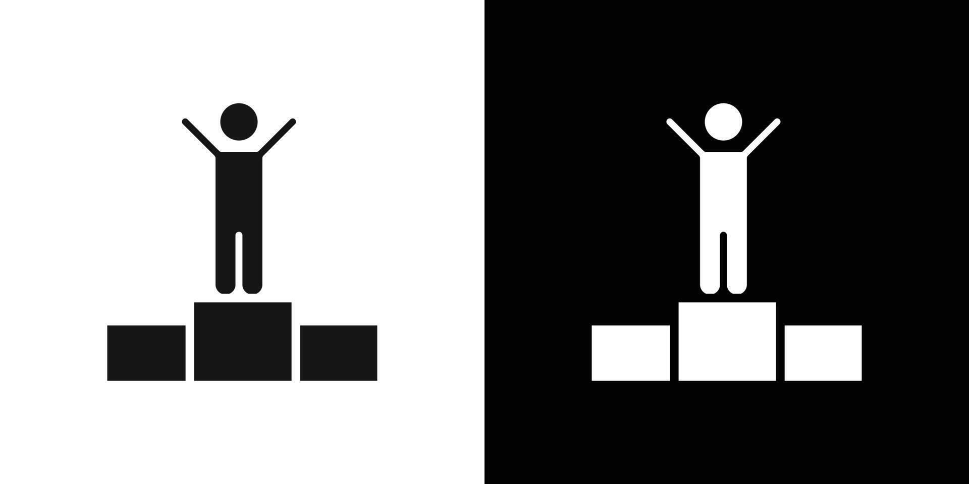 Champion icon Flat fill set collection vector