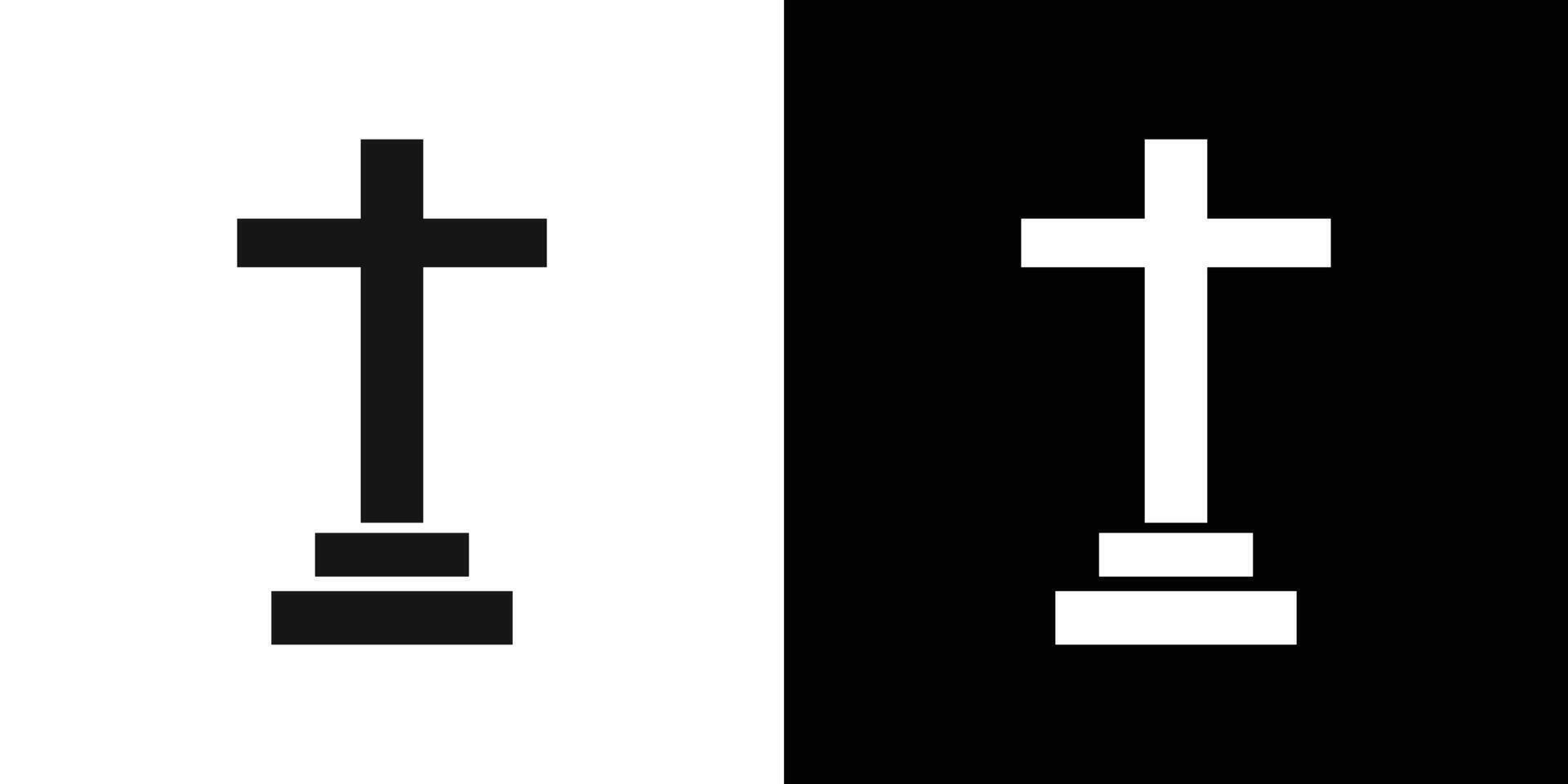 Christian Cross icon Flat fill set collection vector