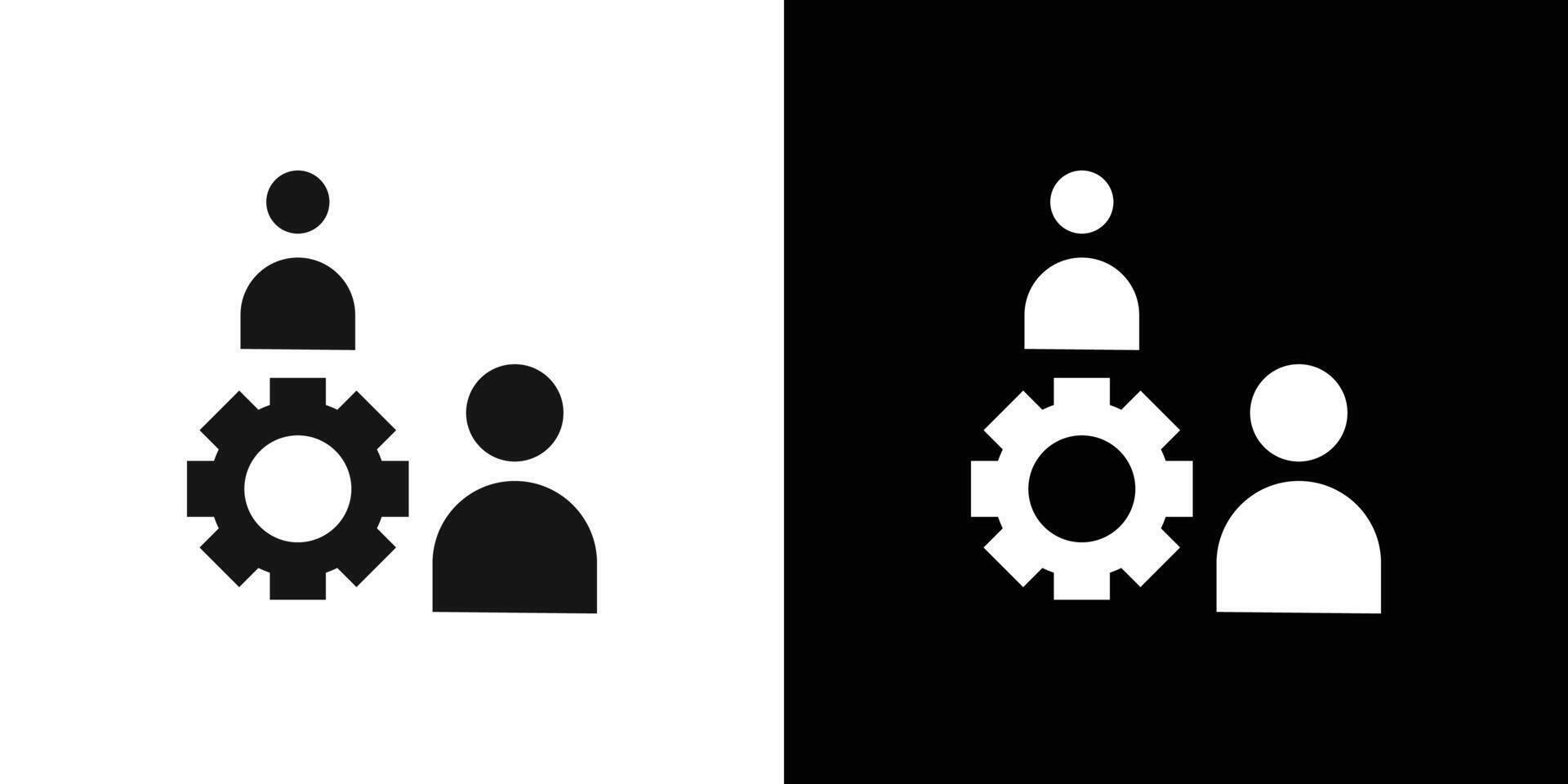 Coordination icon Flat fill set collection vector