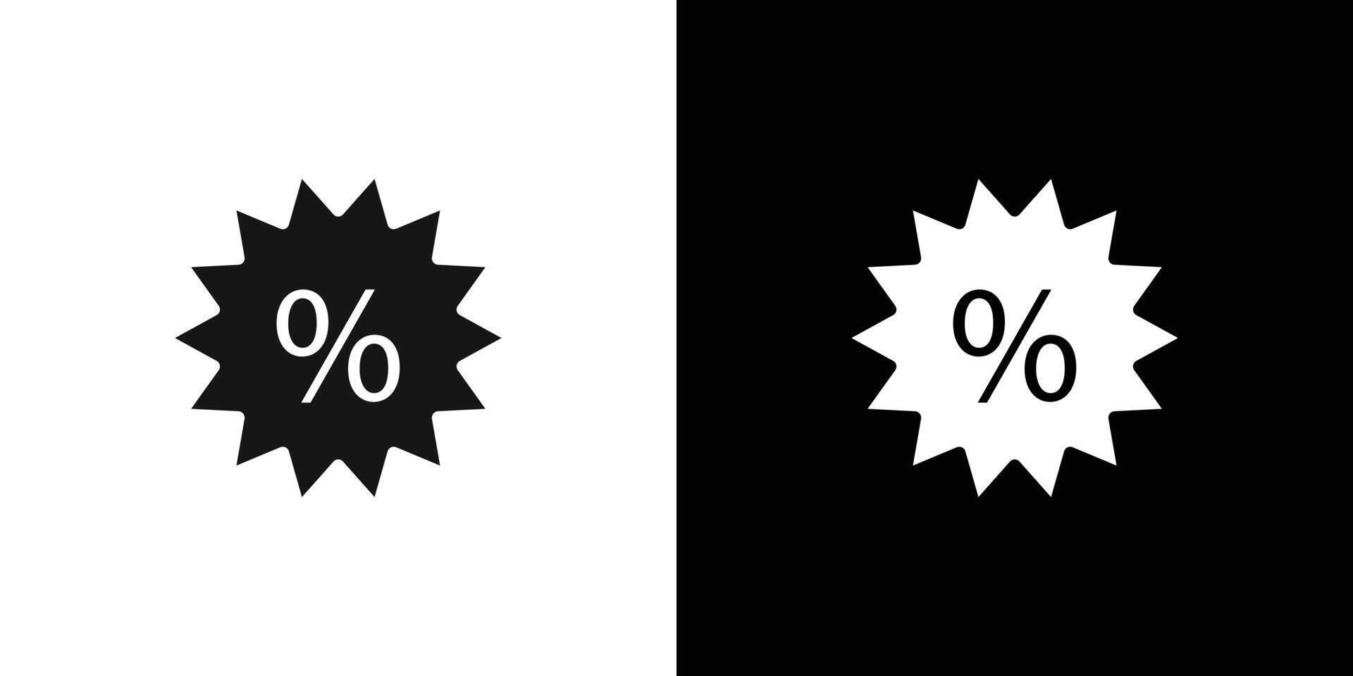 Discount on Sale icon Flat fill set collection vector
