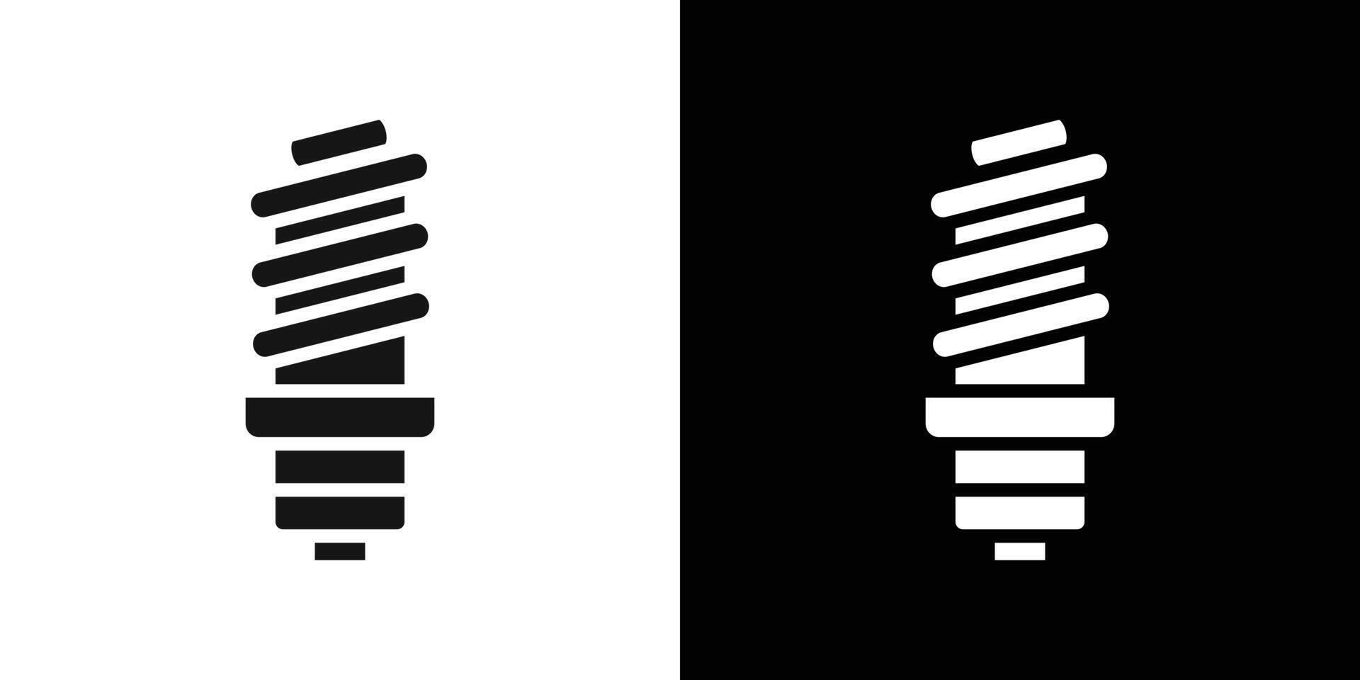 energy efficiency light bulb icon Flat fill set collection vector