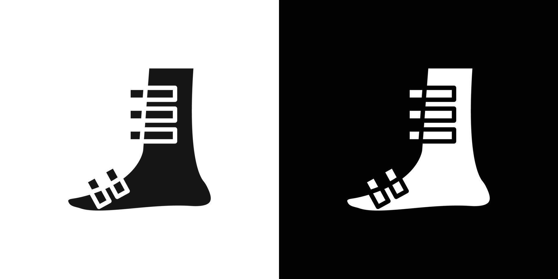 Foot splint icon Flat fill set collection vector