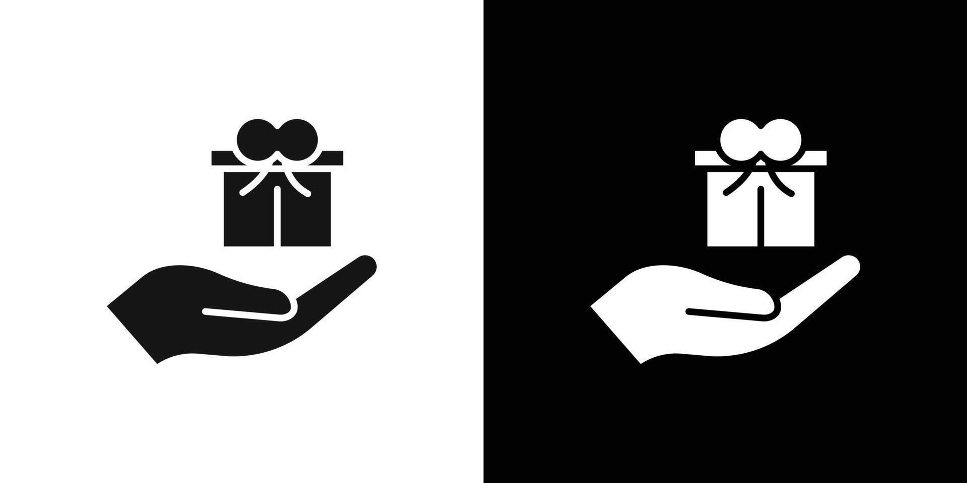 Free gift icon Flat fill set collection vector