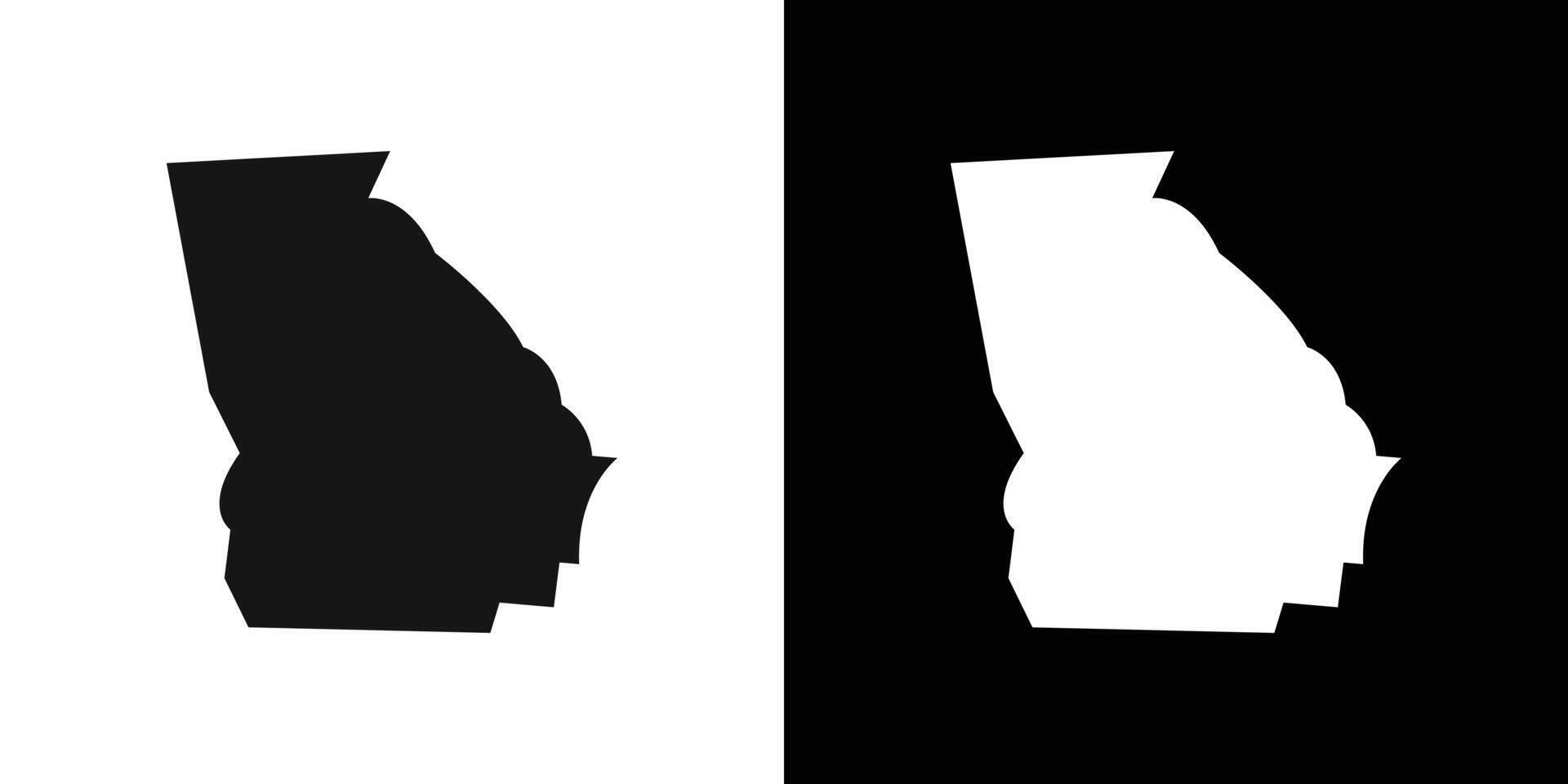 Georgia icon Flat fill set collection vector