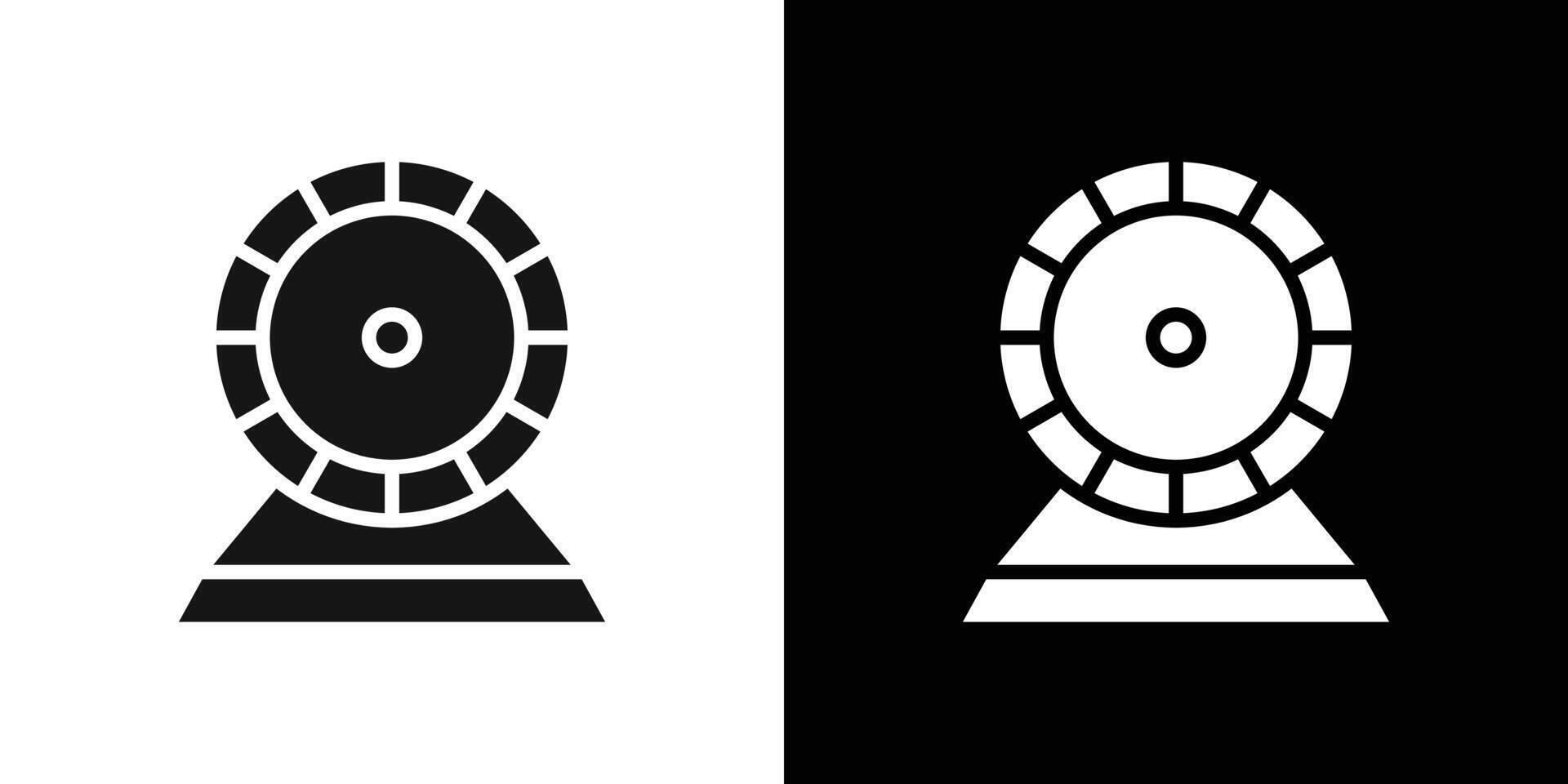 Hamster wheel icon Flat fill set collection vector