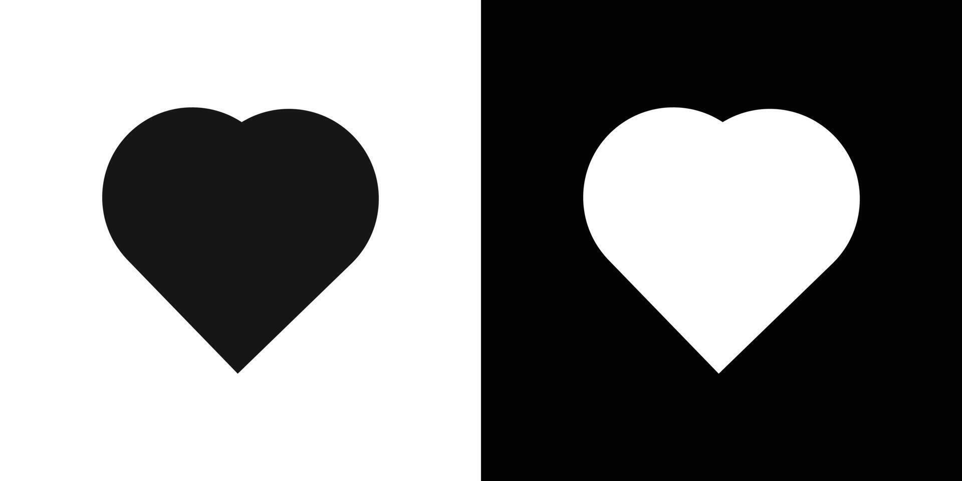 Hearts icon Flat fill set collection vector