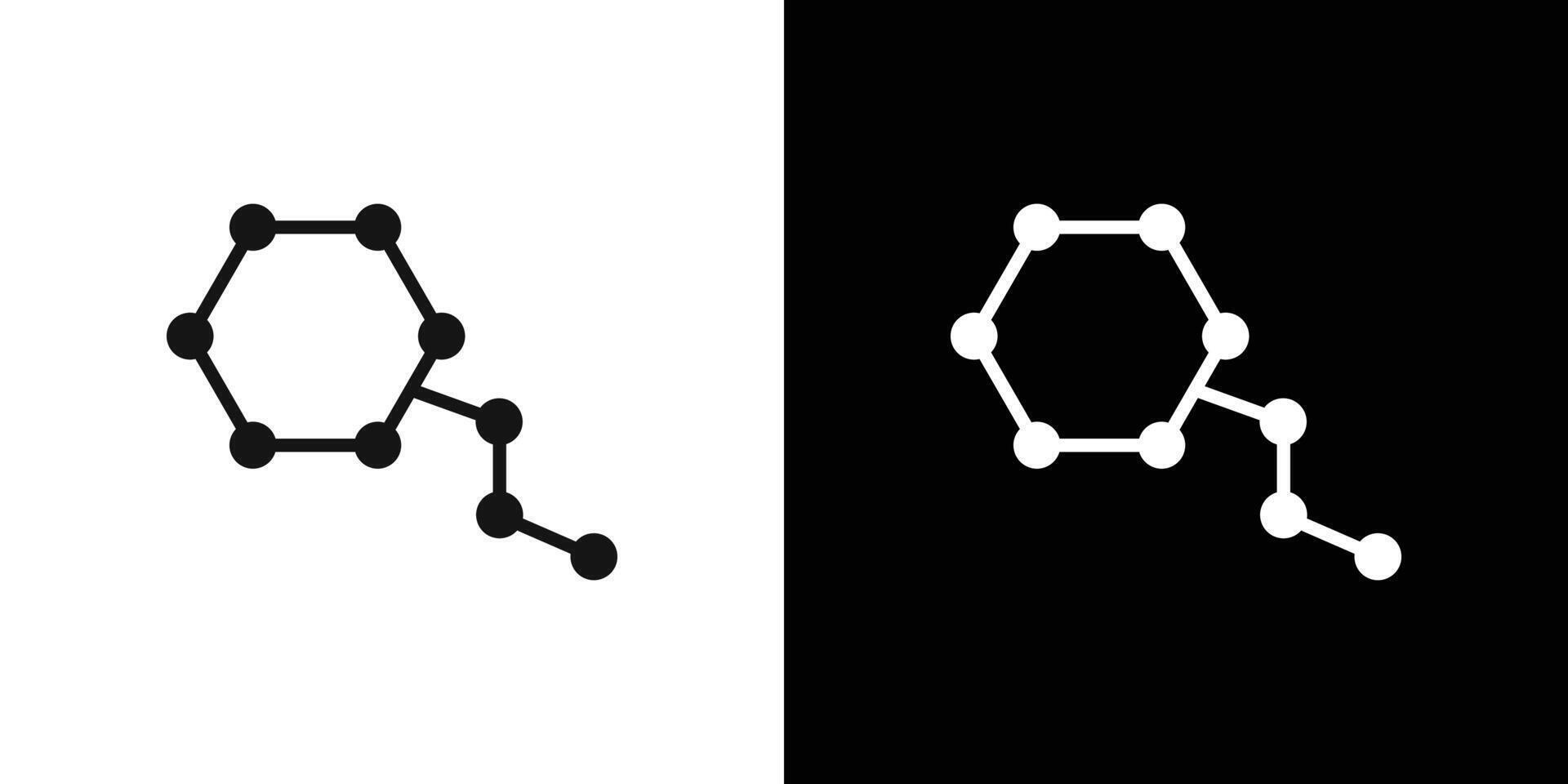 Hormones icon Flat fill set collection vector
